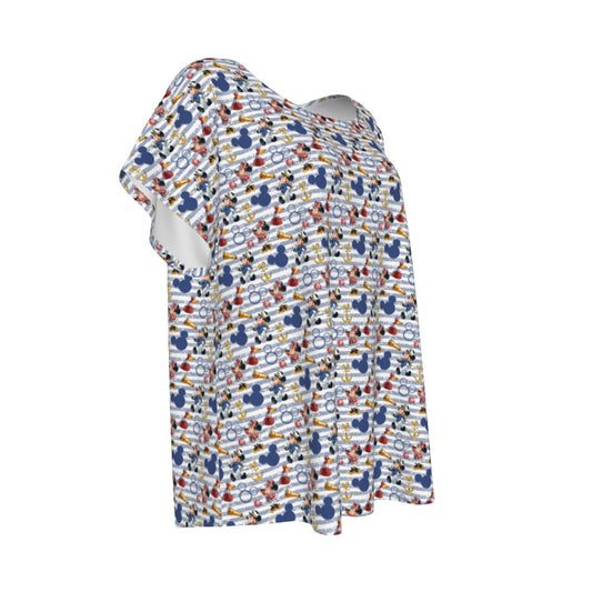 Captain and First Mate at Seannie - Women’s Relaxed Fit Scoop Tee