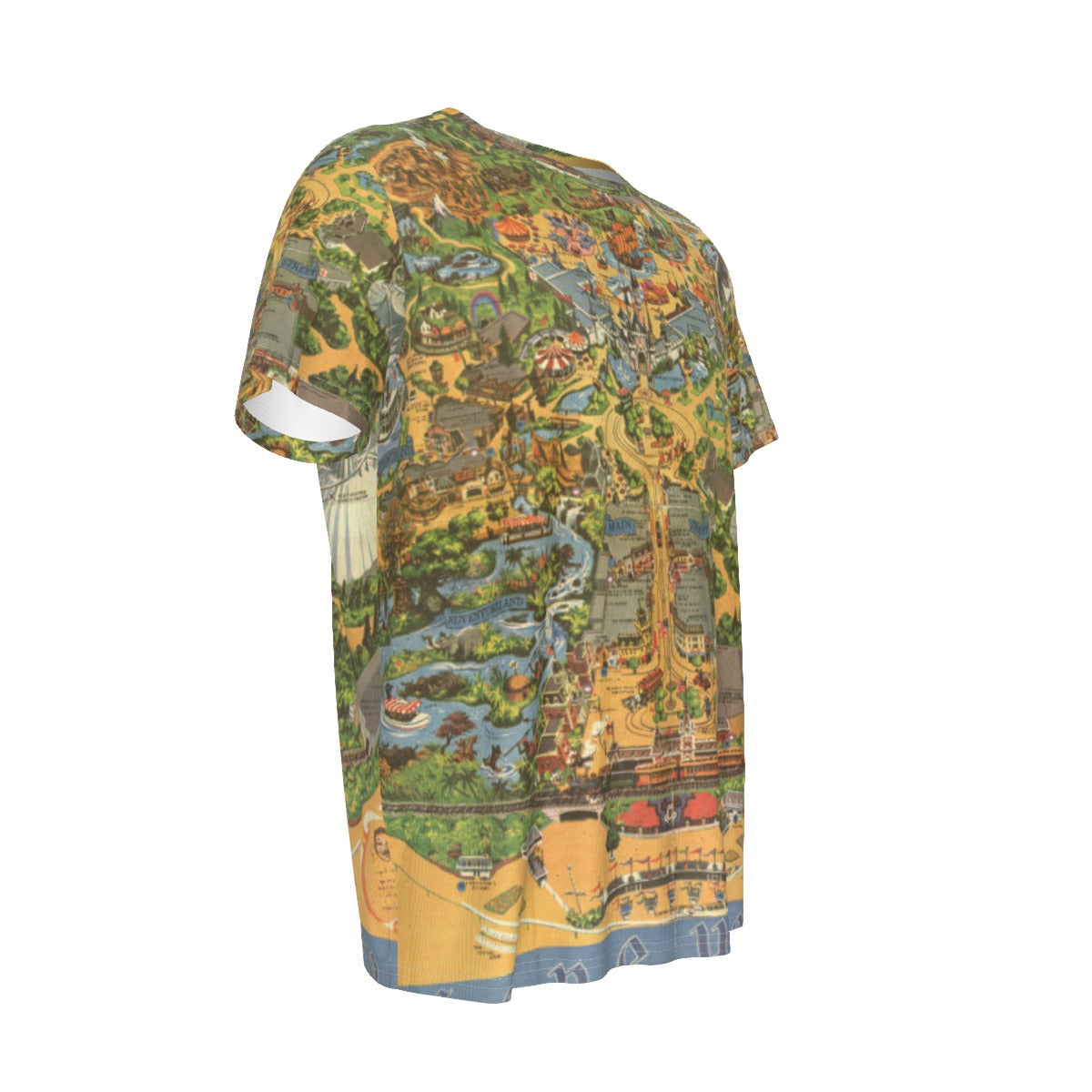 Disneyland Vintage Map - Men's Short Sleeve T-Shirt