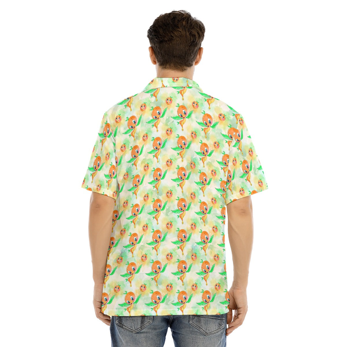 Sunny Citrus Thoughts - Men's Hawaiian Button Up Shirt