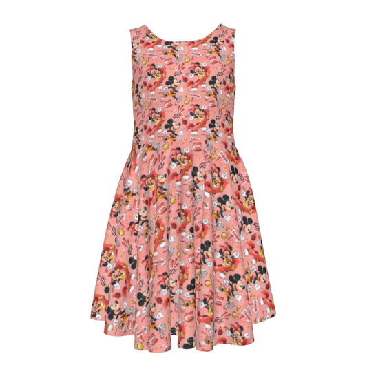 Power Couple Race Ready - Kid's Sleeveless Skater Dress