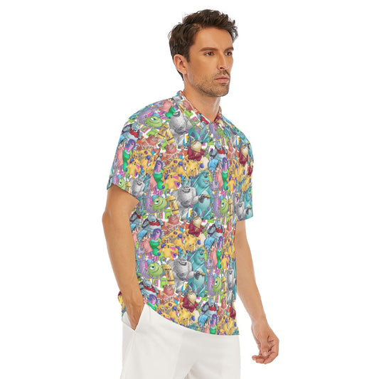 Monster Mayhem Sketched - Men's Polo Shirt