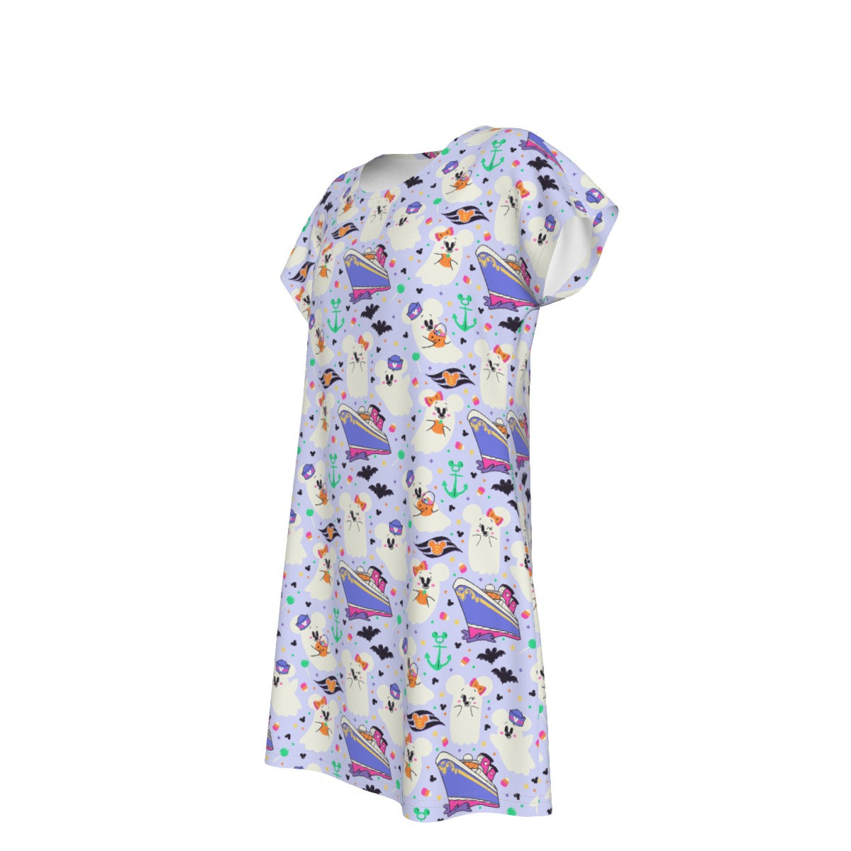 Spooky Sea Ghosts - Women's T-Shirt Dress
