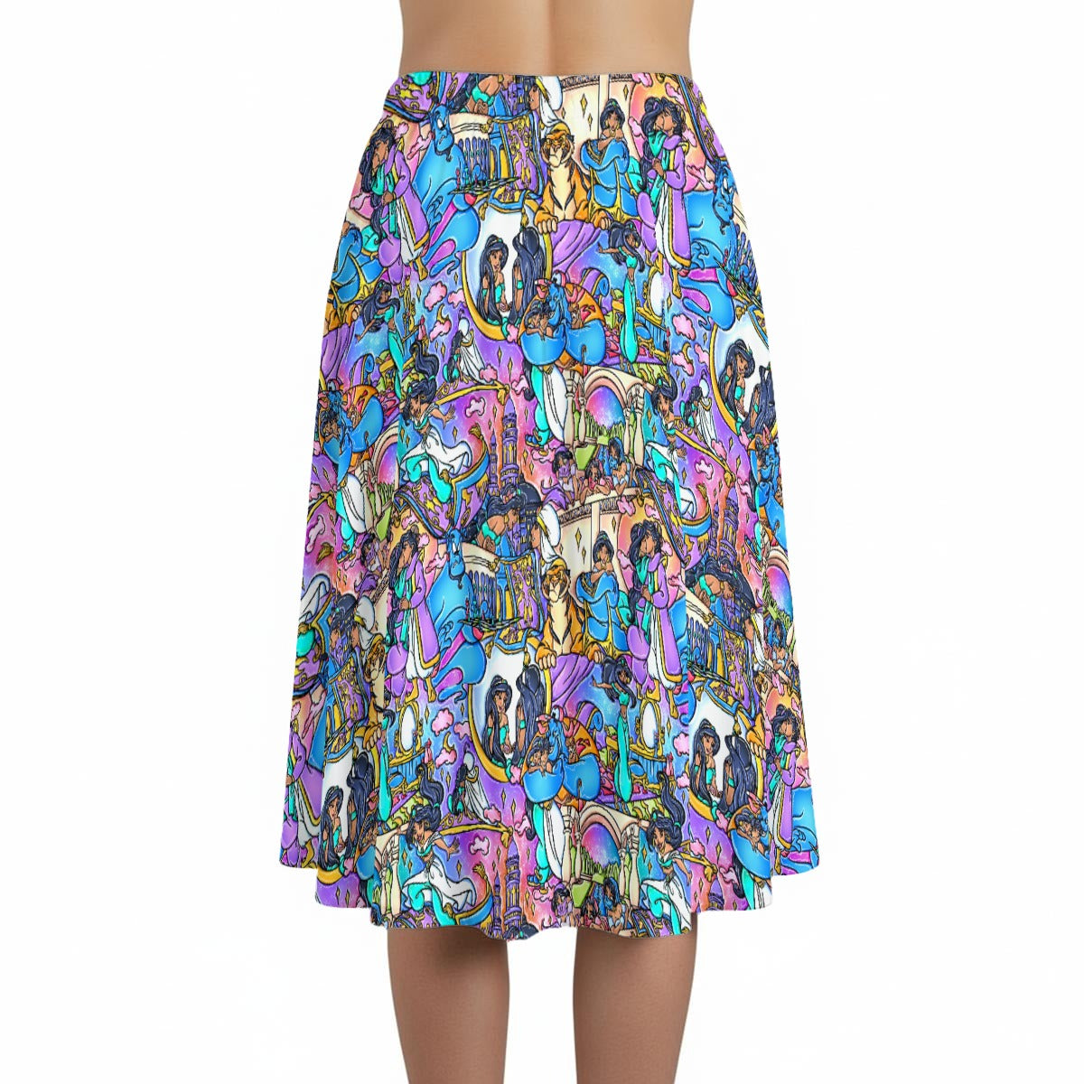 Magic Carpet Storybook Scenes - Women’s Pocket Midi Skirt