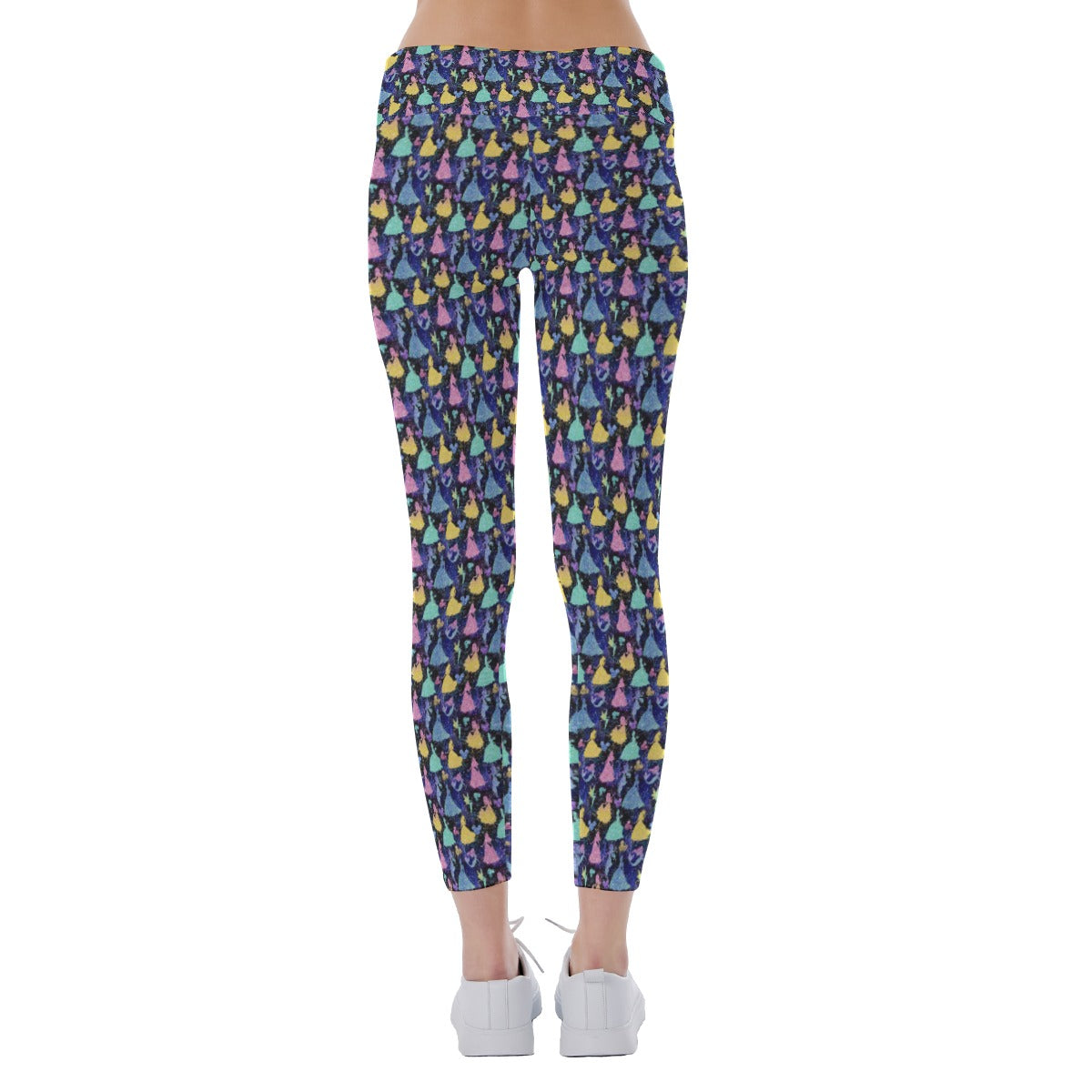 Princess Glitter Silhouettes - Women's Yoga Leggings
