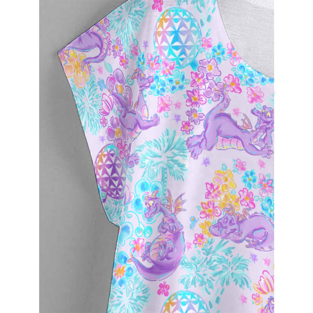 Purple Dragon Flower Power - Women’s Relaxed Fit Scoop Tee