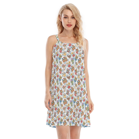 Flourishing Fairytale Pots - Women’s Adjustable Sundress