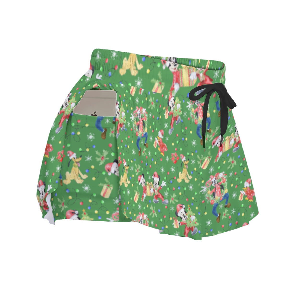 Mouse & Friends Christmas Cheertmas - Women's Flowy Pocket Shorts