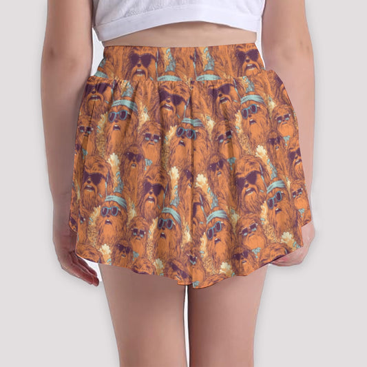 Retro Furry Friend Summer Vibes - Girls’ Flowy Pocket Shorts