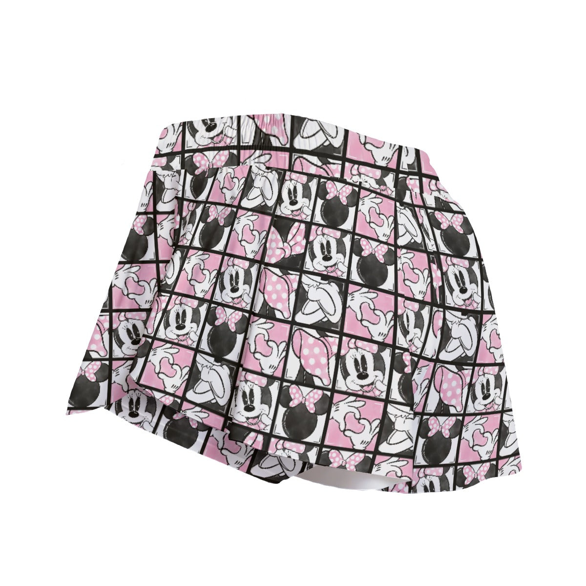 Mouse Bow Block Party - Women's Flowy Pocket Shorts
