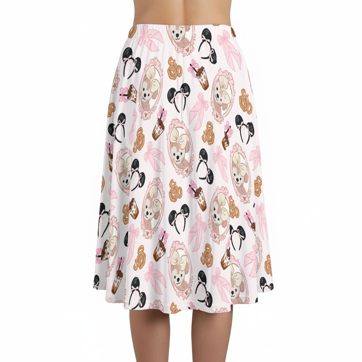 Bow Bear Sweet Day - Women’s Pocket Midi Skirt