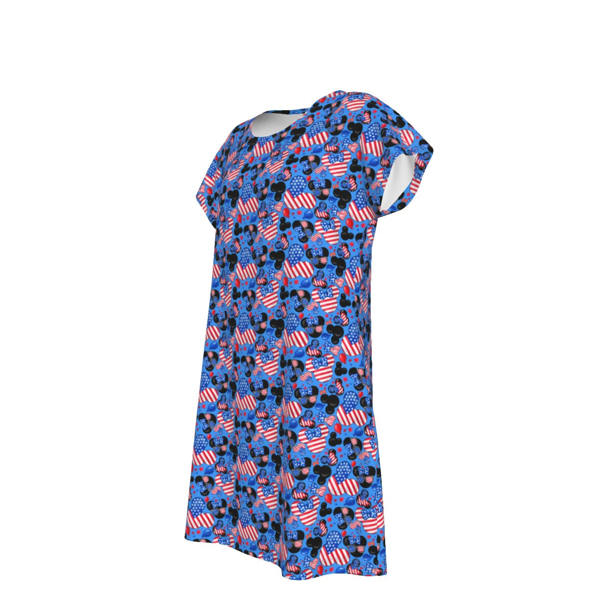 Mouse Fourth of July Celebration - Women's T-Shirt Dress