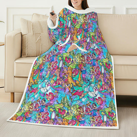 Under the Sea Storybook Scenes - Wearable Blanket Hoodie