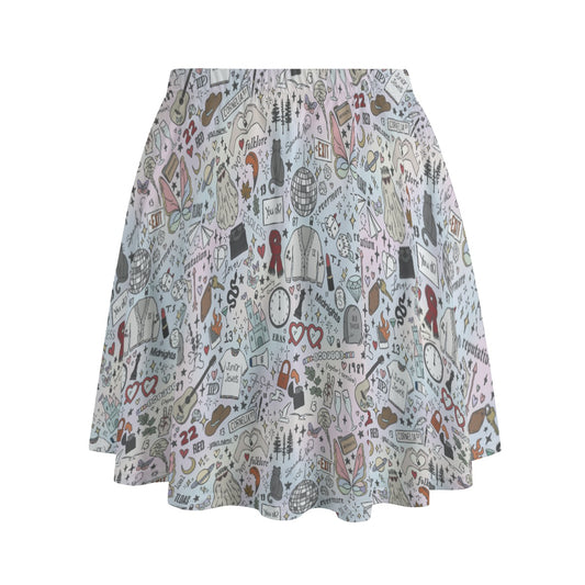Every Era Collage - Women's Pocket Skater Skirt