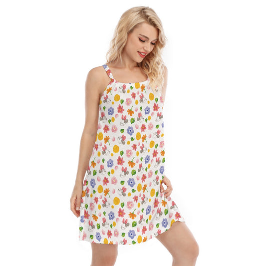 Floral Friends Springtime - Women’s Adjustable Sundress