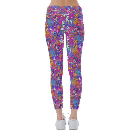 Classic Character Halloween Mashup - Women's Yoga Leggings