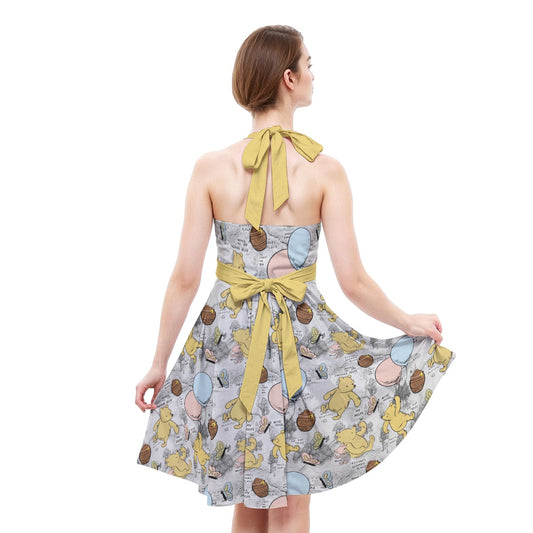 Silly Old Bear - Women's Halter Vintage Pocket Dress