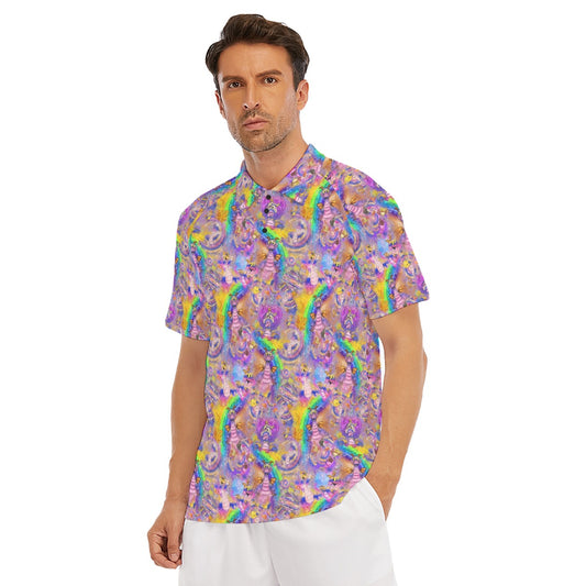 Figment Watercolor Rainbow - Men's Polo Shirt