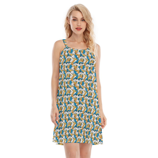 Many Faces of Feisty Duck - Women’s Adjustable Sundress