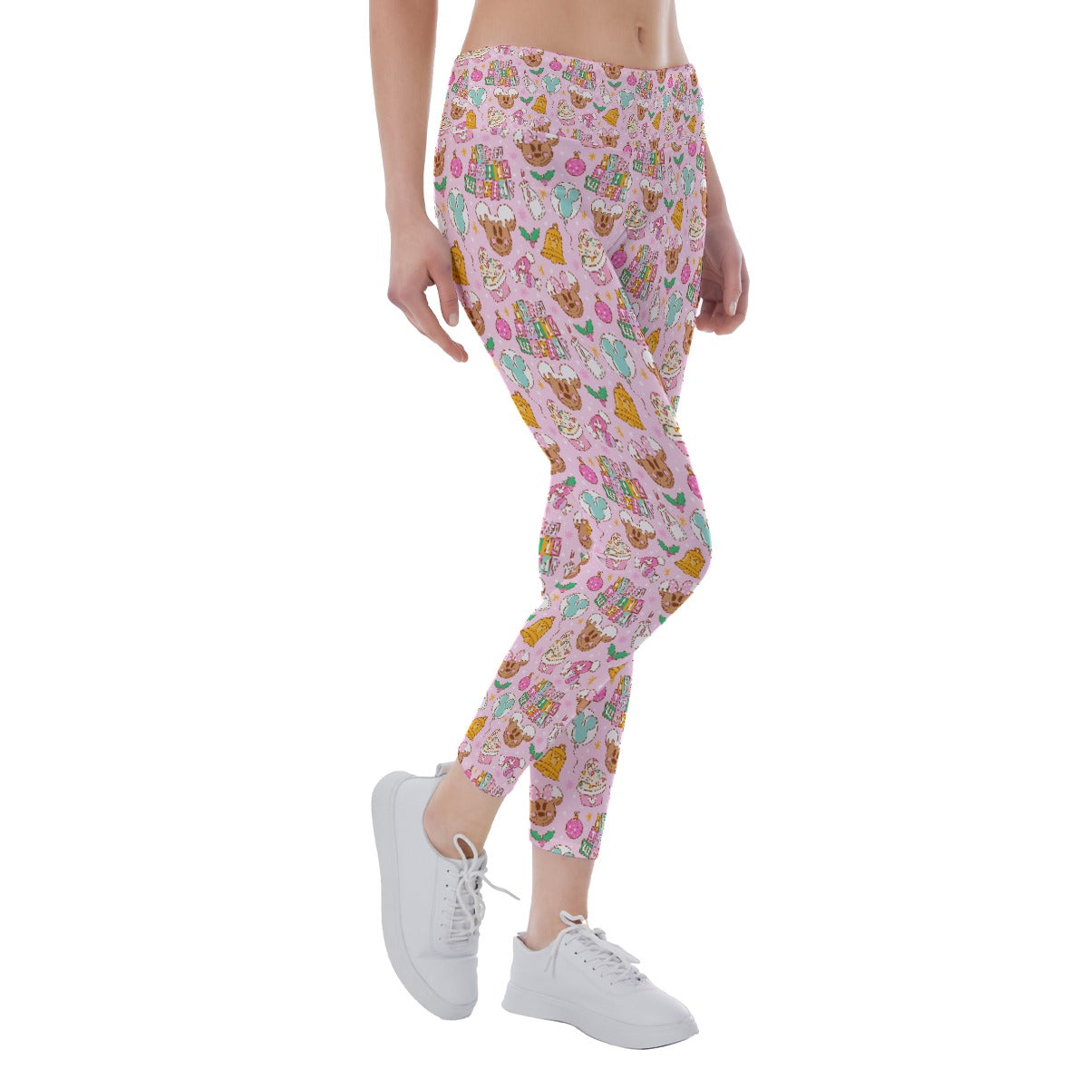 Tiny World Christmas Sugar Rush - Women's Yoga Leggings