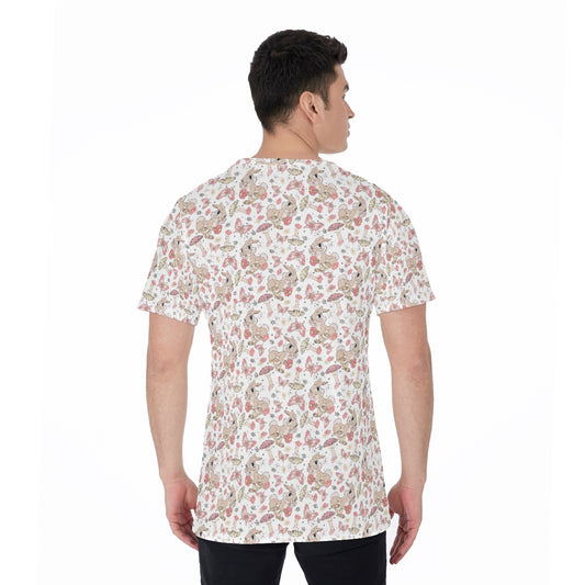 Woodland Bunny Cottagecore - Men's Short Sleeve T-Shirt