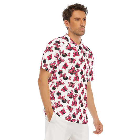 Polka Dot Bows & Mouse Ears - Men's Polo Shirt