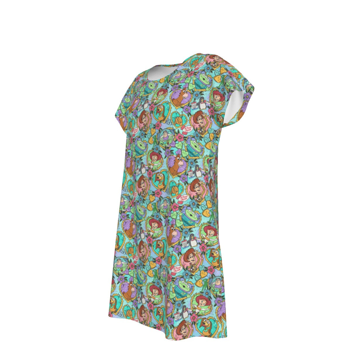 Tattoo Hearts Space Cowboys & Friends - Women's T-Shirt Dress
