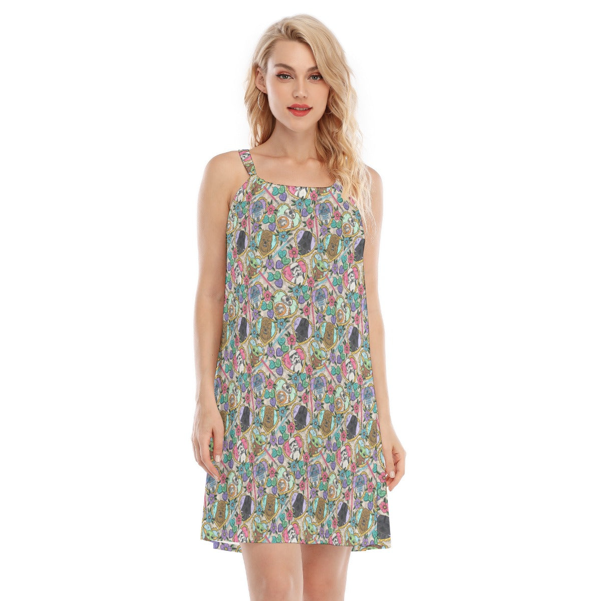 Tattoo Hearts Galactic Legends - Women’s Adjustable Sundress