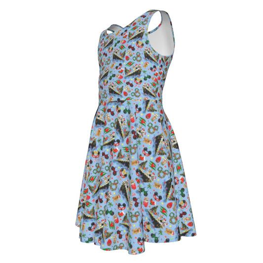 Very Merrytime Christmas Cruise - Kid's Sleeveless Skater Dress