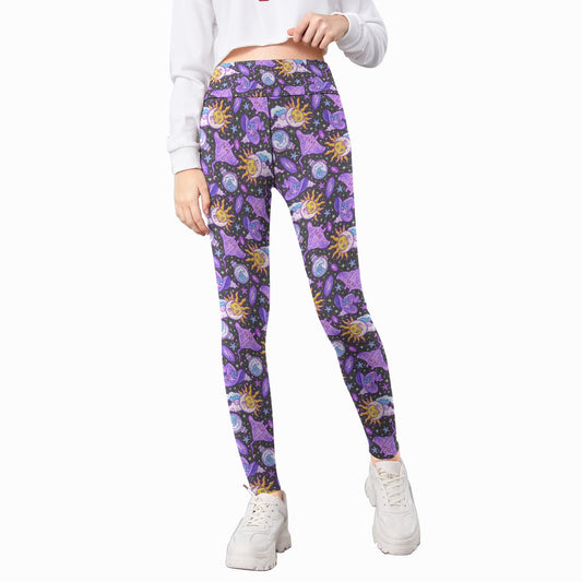 Mystical Manta Rays - Kid's Leggings