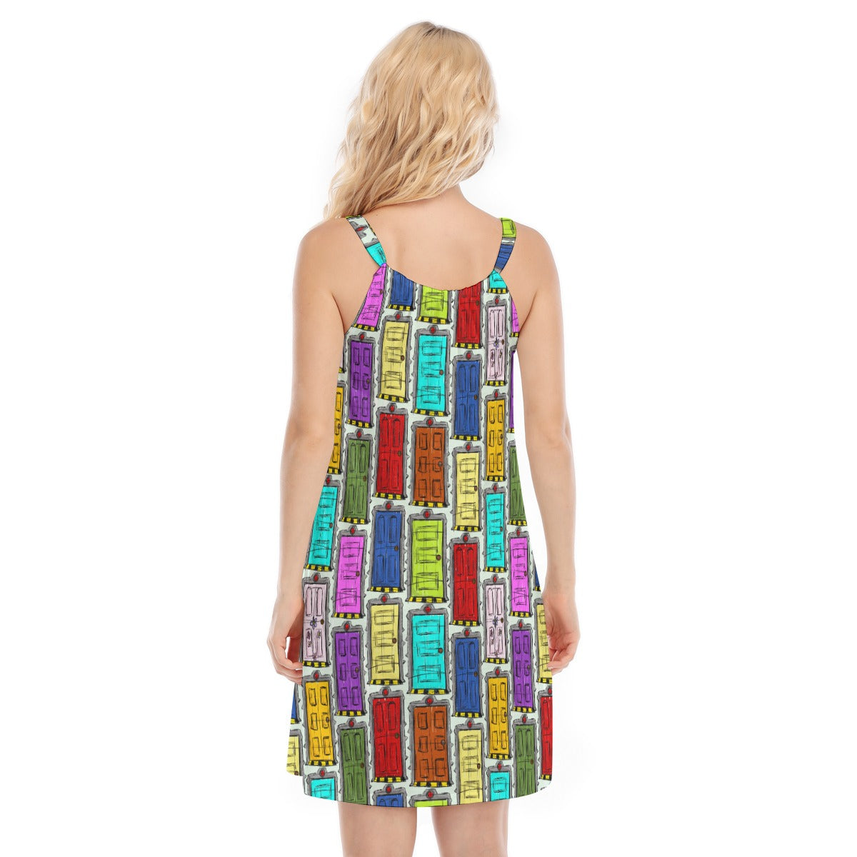 Sketchy Scare Doors - Women’s Adjustable Sundress