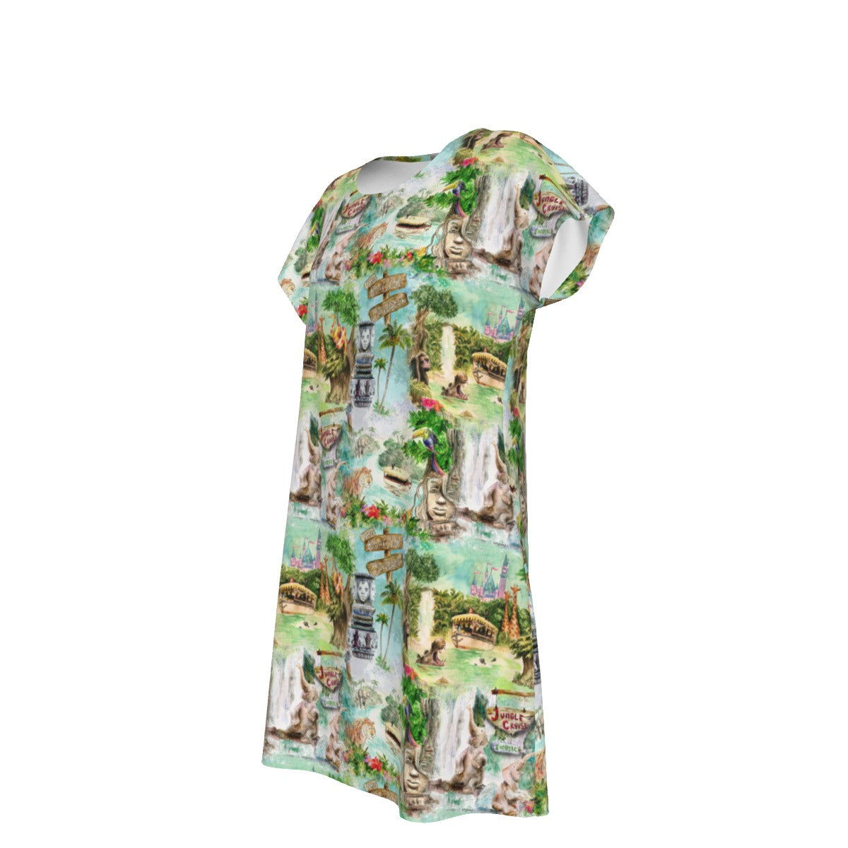 Jungle River Cruise - Women's T-Shirt Dress