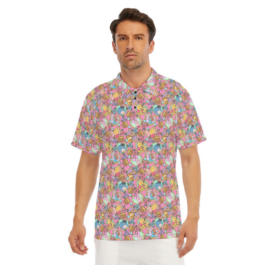 Tattoo Hearts Woodland Friends - Men's Polo Shirt