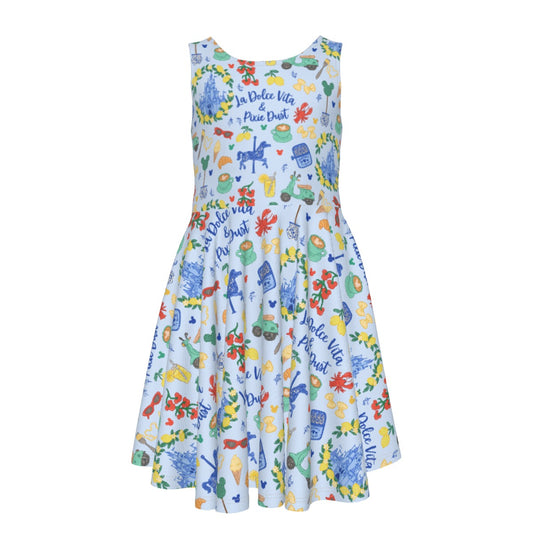 Sweet Life Pixie Dust - Kid's Sleeveless Skater Dress