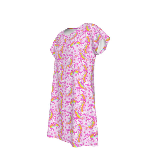 Unicorn Rainbows - Women's T-Shirt Dress