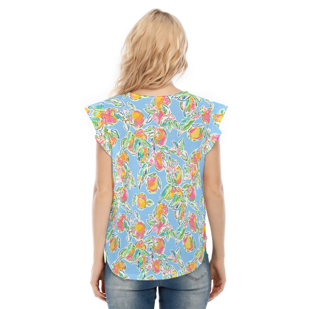Peachy Keen - Women’s Flutter Sleeve Top