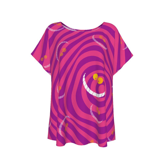 Whimsical Grinning Stripes - Women’s Relaxed Fit Scoop Tee