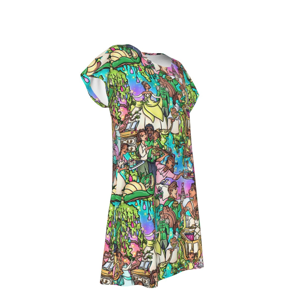 Bayou Princess Storybook Scenes - Women's T-Shirt Dress
