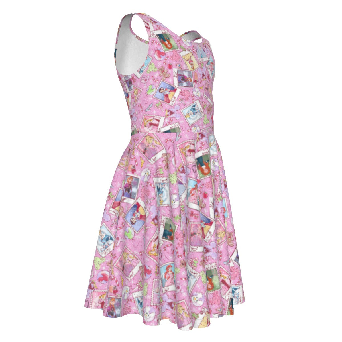 Holiday Winter Princess Christmas Snapshots - Kid's Sleeveless Skater Dress