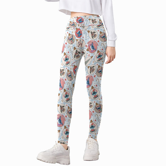 Festive Elf and Ornament Fun - Kid's Leggings