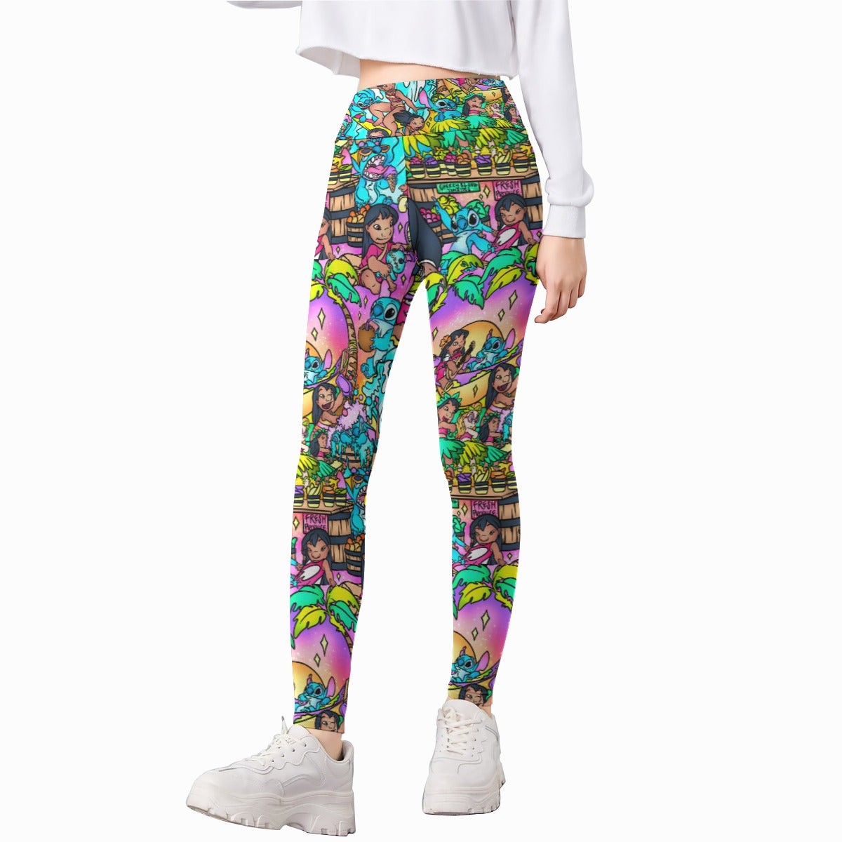 Ohana Island Storybook Scenes - Kid's Leggings