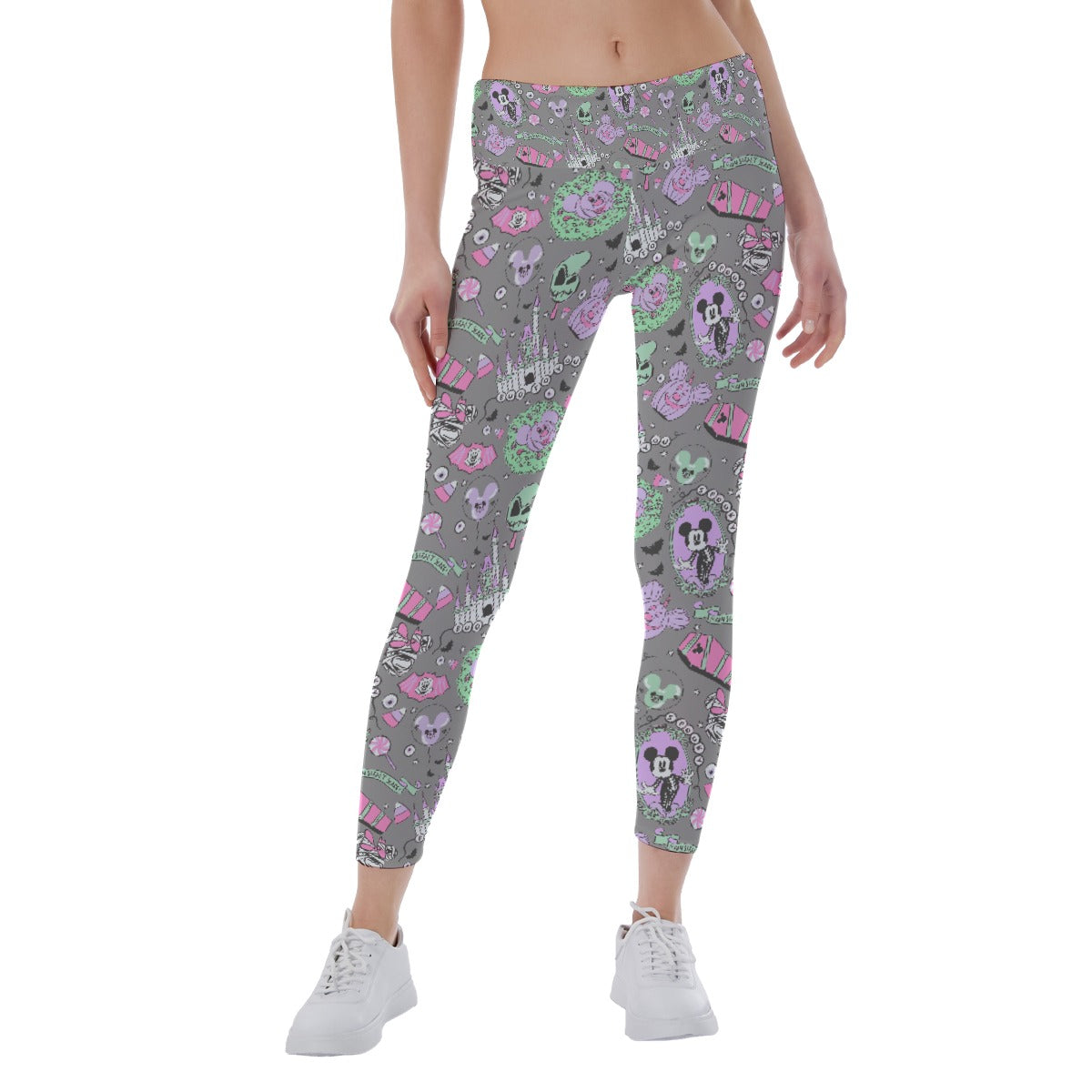 Pastel Spooky Candy - Women's Yoga Leggings