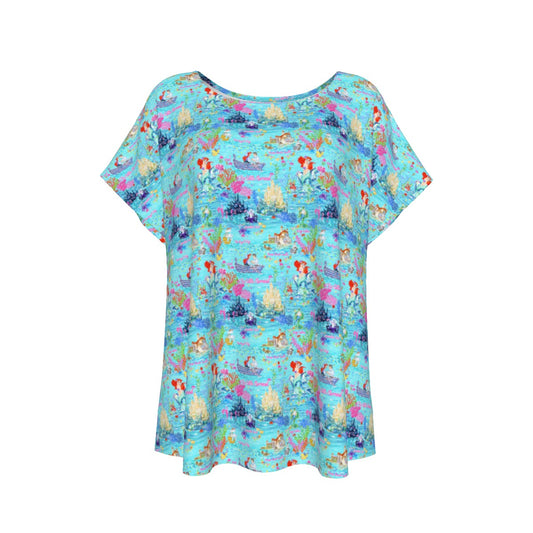 Ocean Wonderland Dreams - Women’s Relaxed Fit Scoop Tee