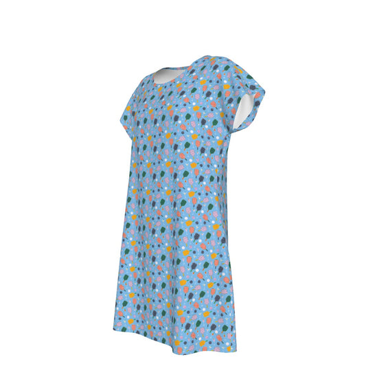 Pickleball and Cocktails - Women's T-Shirt Dress