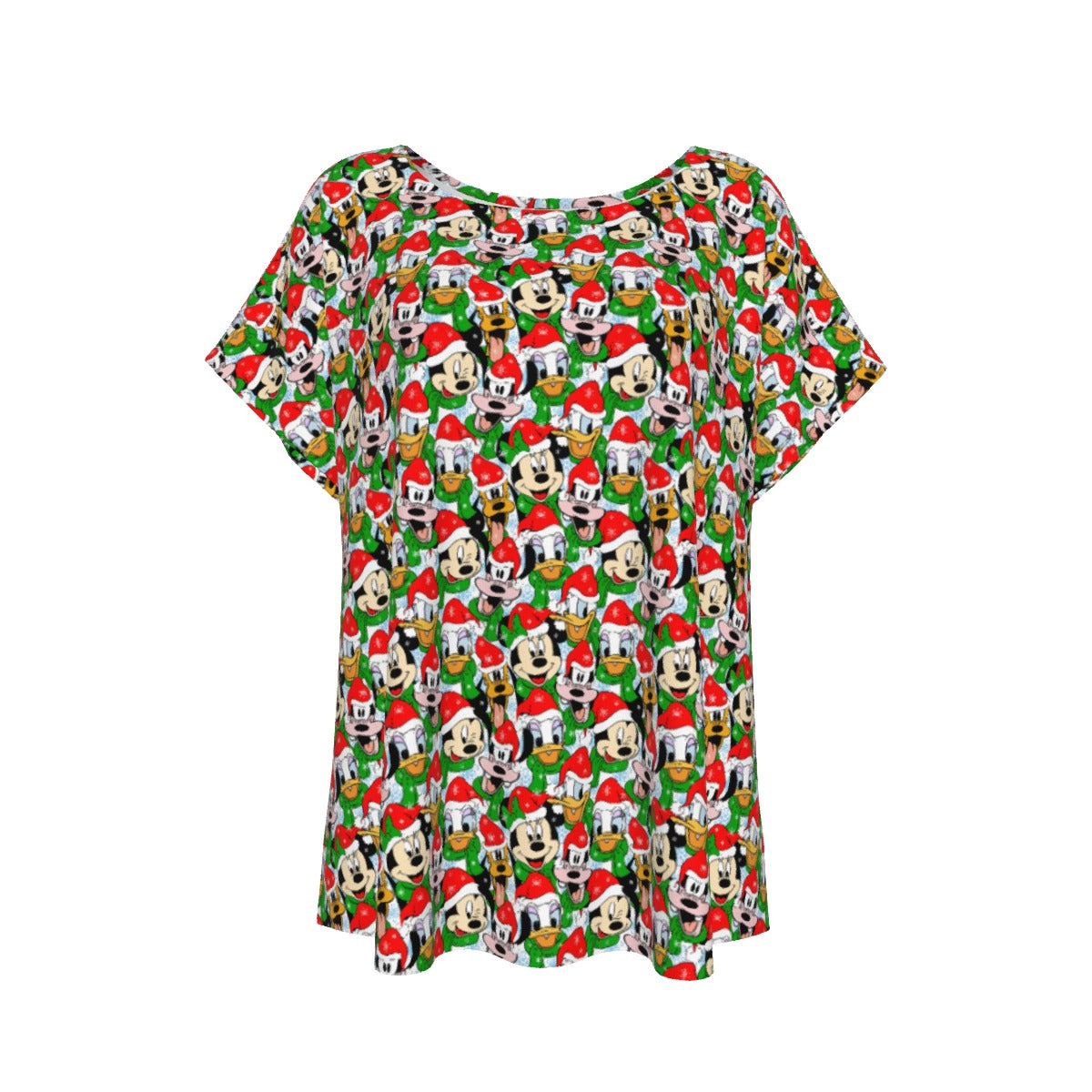 Mouse Friends in Santa HatsHats - Women’s Relaxed Fit Scoop Tee