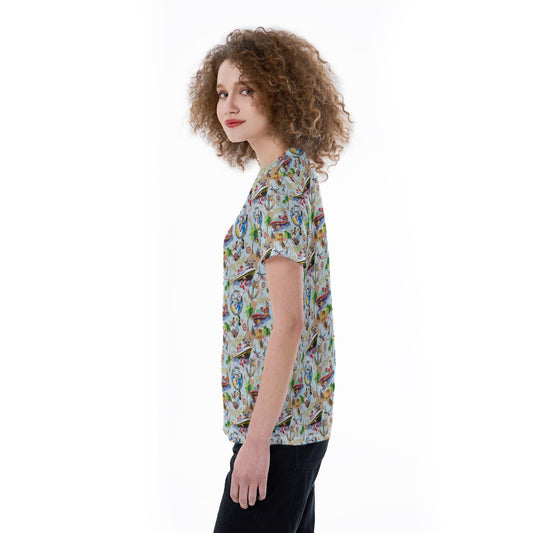 Treasure Voyage Cruise - Women's Short Sleeve V-Neck T-Shirt