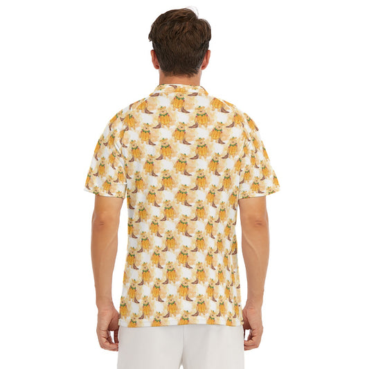 Pumpkin Bear Mischief - Men's Polo Shirt