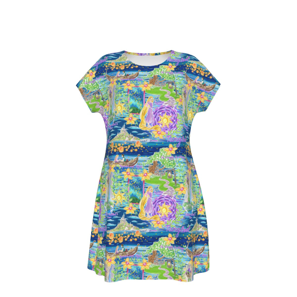 Lantern Festival Glow - Women's T-Shirt Dress
