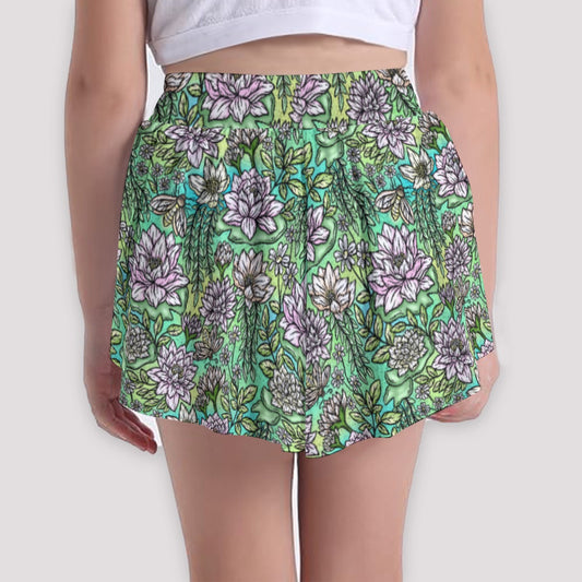 Fairytale Florals – Bayou Blooms - Girls’ Flowy Pocket Shorts
