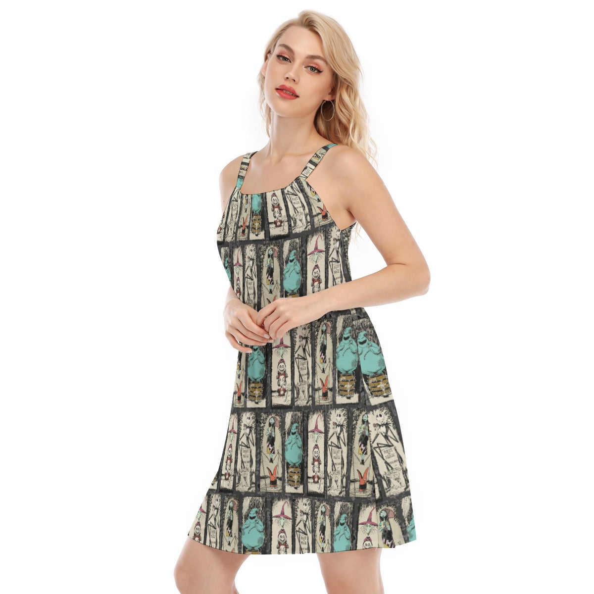 Stretching Haunted Nightmare - Women’s Adjustable Sundress