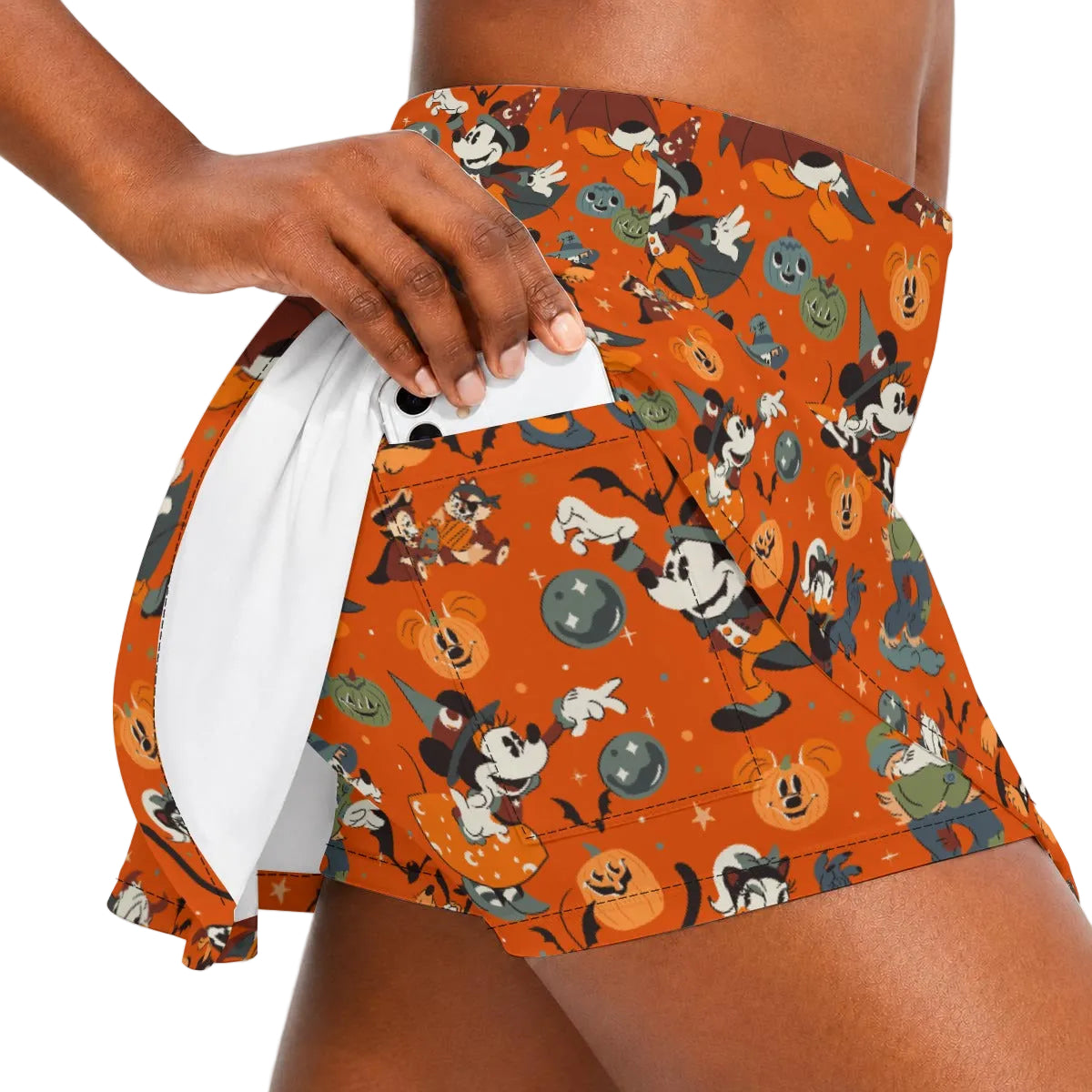Vintage Halloween Parade - Women’s Athletic Skater Skort with Pockets